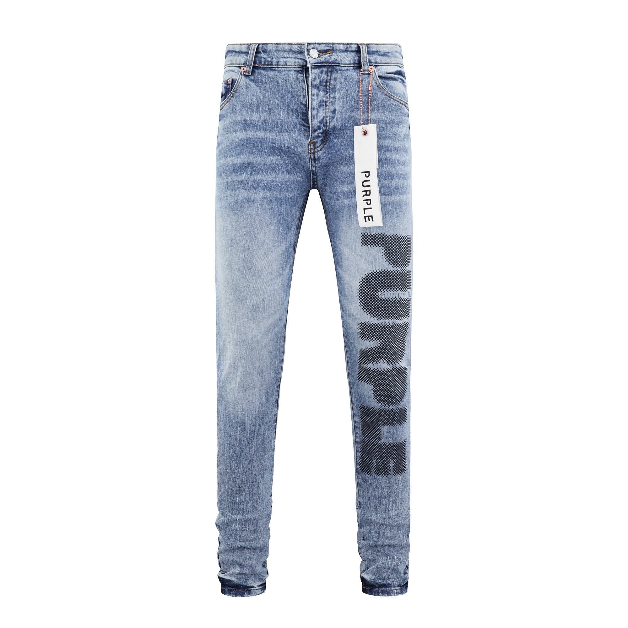 P135 Denim Black Branded Jeans