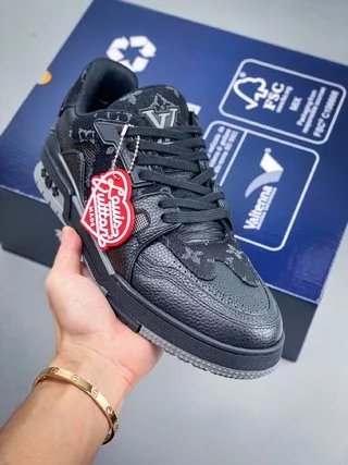 Black Denim Trainer Sneaker