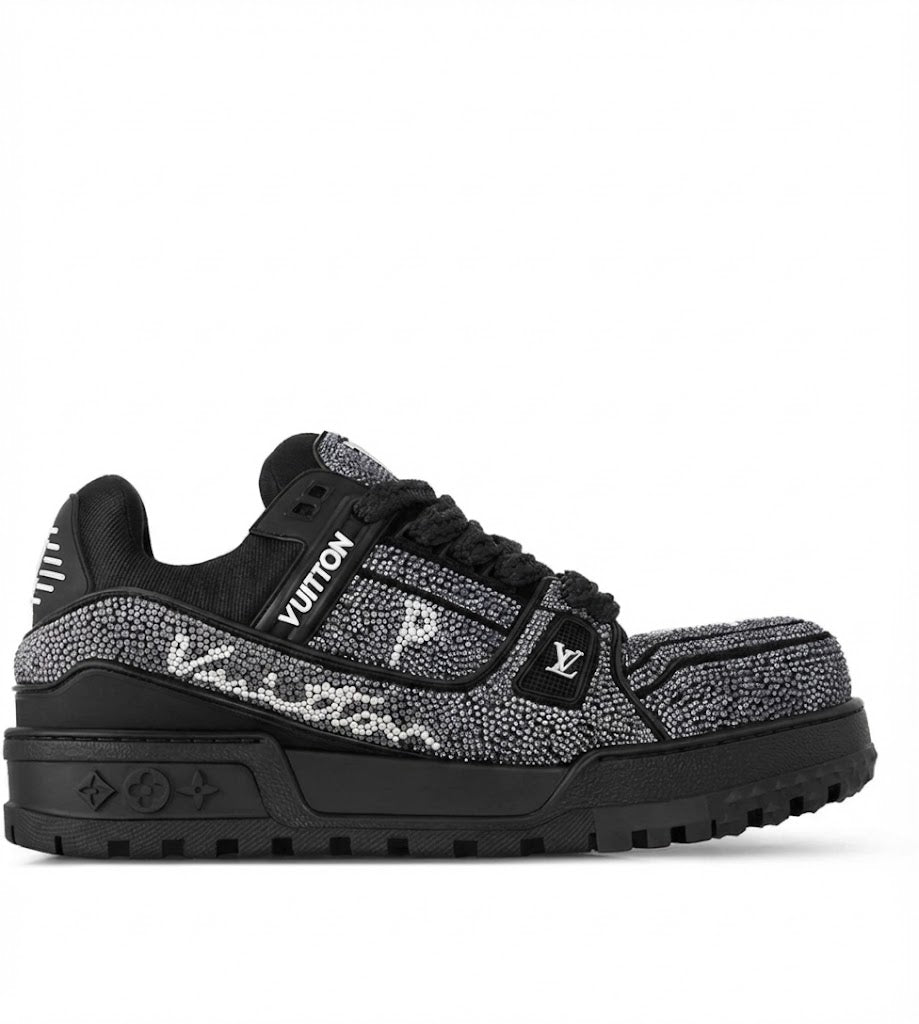 LV 'Maxi Black Swarovksi Crystal'